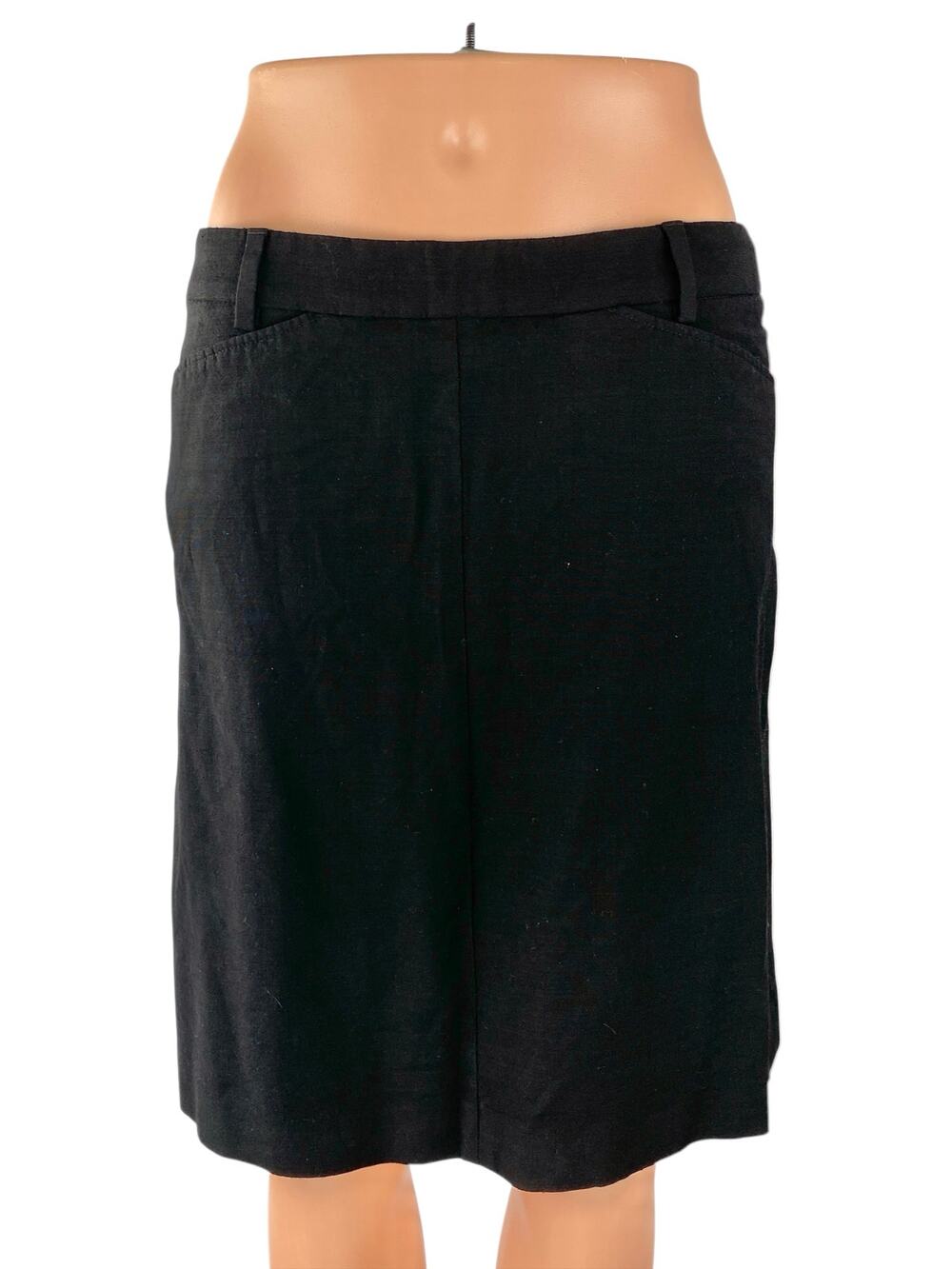 Filippa K Women's Black High Rise Business Work Midi Straight Pencil Skirt Sz M